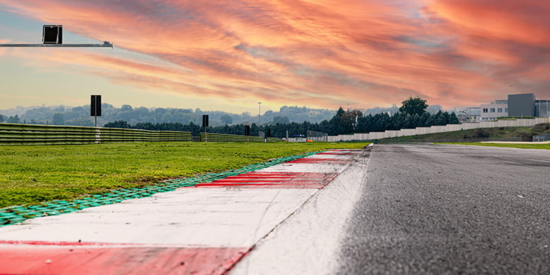 Mallala Motorsport Track in Australia and Starting Line