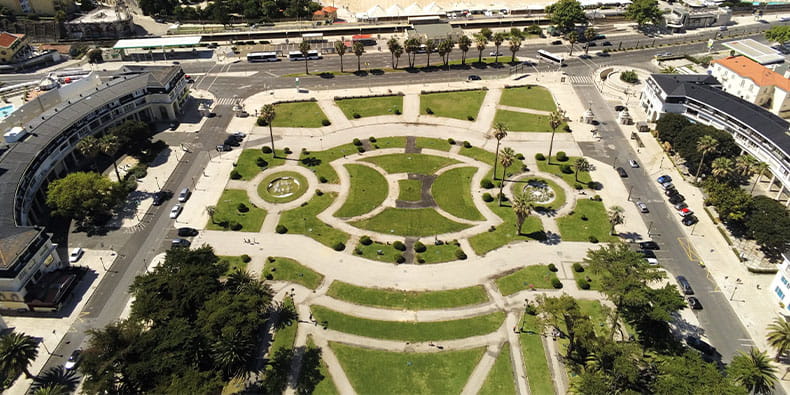 Bird View of the Estoril Casino Hotel and Thema Spa Complex