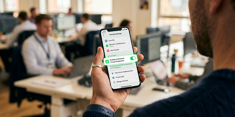 Banking app gambling block enabled