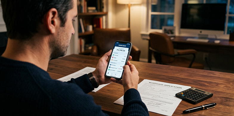 Reviewing mortgage finances digitally