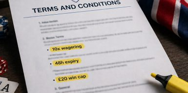 What We Found After Reading 25 UK Casino Bonus Terms and Conditions