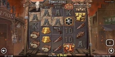 Tombstone Begins slot gamplay